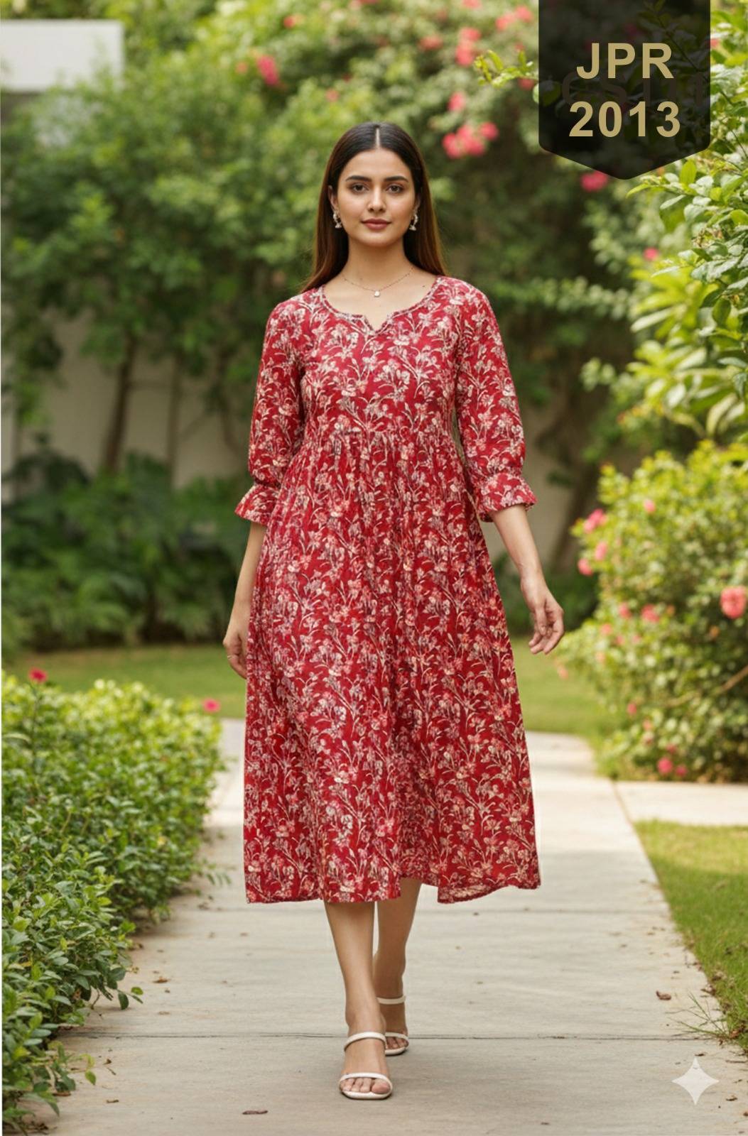 Midi Dress Vol 5 By Fashid Designer Ethnic Wear Collection cotton Kurtis At Wholesale Price